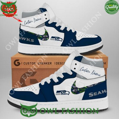 Seattle Seahawks NFL Personalized Air Jordan Sneakers