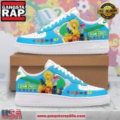 Sesame Street Autism Awareness Limited Edition Air Force 1 Running Sneakers Shoes