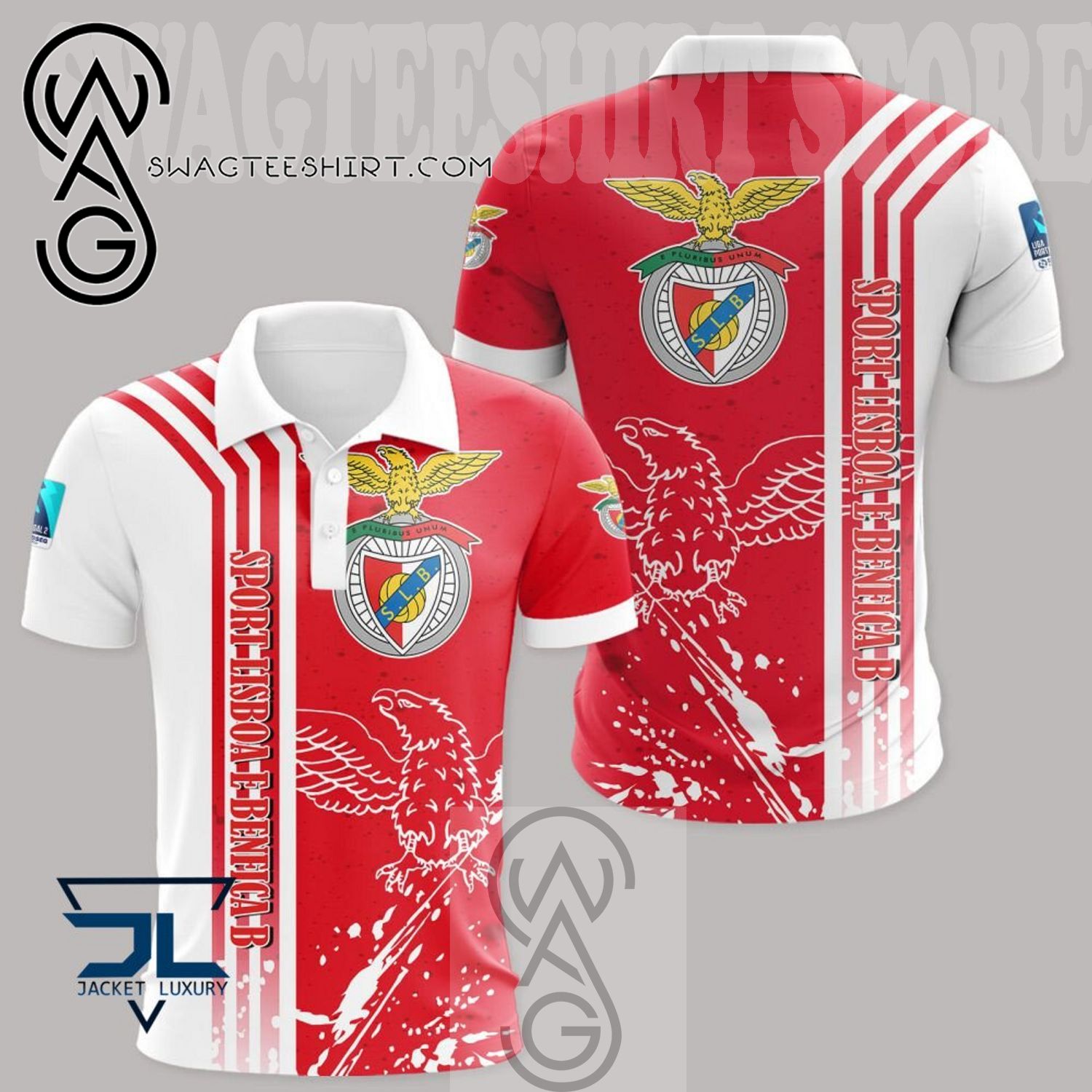 SL Benfica Red Polo Shirt SL Benfica Red Polo Shirt