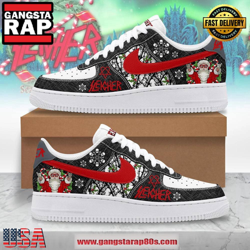 Sleigher Slayer Christmas 2024 Limited Edition Air Force 1 Running Sneakers Shoes Sleigher Slayer Christmas 2024 Limited Edition Air Force 1 Running Sneakers Shoes
