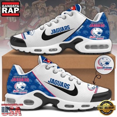 NCAA Custom Name South Alabama Football Mascot Symbol Air Max Plus Shoes Running Sneakers