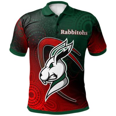 Australia Rabbitohs Custom Polo Shirt - Bunnies for Life Polo Shirt