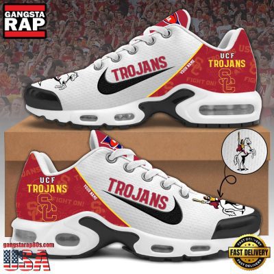 NCAA Custom Name Southern California Trojans Football Mascot Symbol Air Max Plus Shoes Running Sneakers