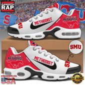 NCAA Custom Name Southern Methodist Football Mascot Symbol Air Max Plus Shoes Running Sneakers
