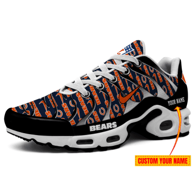 Chicago Bears-NFL Pattern Swoosh Personalized H56 Shoes-SP16112306ID02DS08