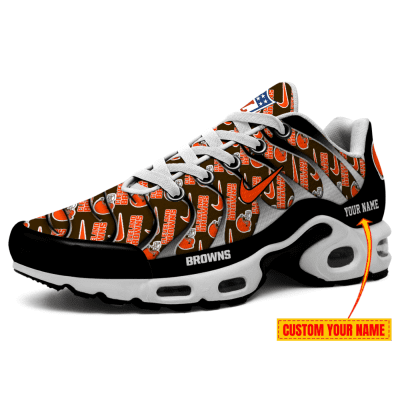 Cleveland Browns-NFL Pattern Swoosh Personalized H56 Shoes-SP16112308ID02DS08