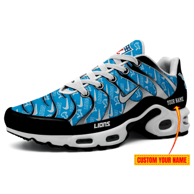 Detroit Lions-NFL Pattern Swoosh Personalized H56 Shoes-SP16112311ID02DS08