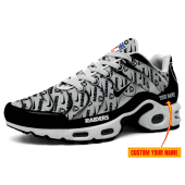 Las Vegas Raiders-NFL Pattern Swoosh Personalized H56 Shoes-SP16112317ID02DS08