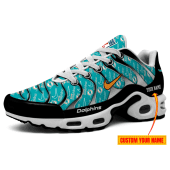 Miami Dolphins-NFL Pattern Swoosh Personalized H56 Shoes-SP16112320ID02DS08