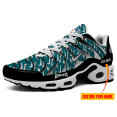 Philadelphia Eagles-NFL Pattern Swoosh Personalized H56 Shoes-SP16112326ID02DS08
