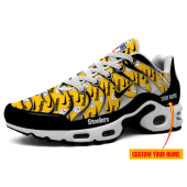 Pittsburgh Steelers-NFL Pattern Swoosh Personalized H56 Shoes-SP16112327ID02DS08