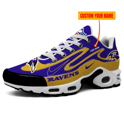 Baltimore Ravens-Best Gift For NFL Fans Double Swoosh Personalized H56 Shoes