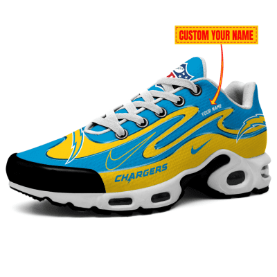 Los Angeles Chargers-Best Gift For NFL Fans Double Swoosh Personalized H56 Shoes