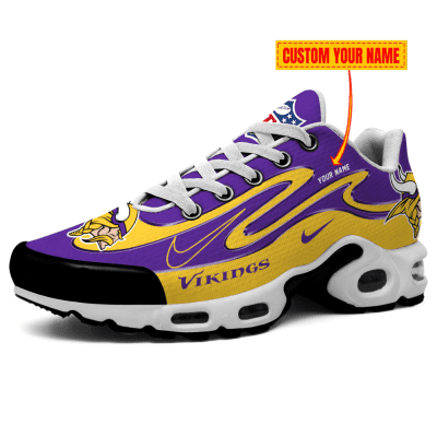 Minnesota Vikings-Best Gift For NFL Fans Double Swoosh Personalized H56 Shoes