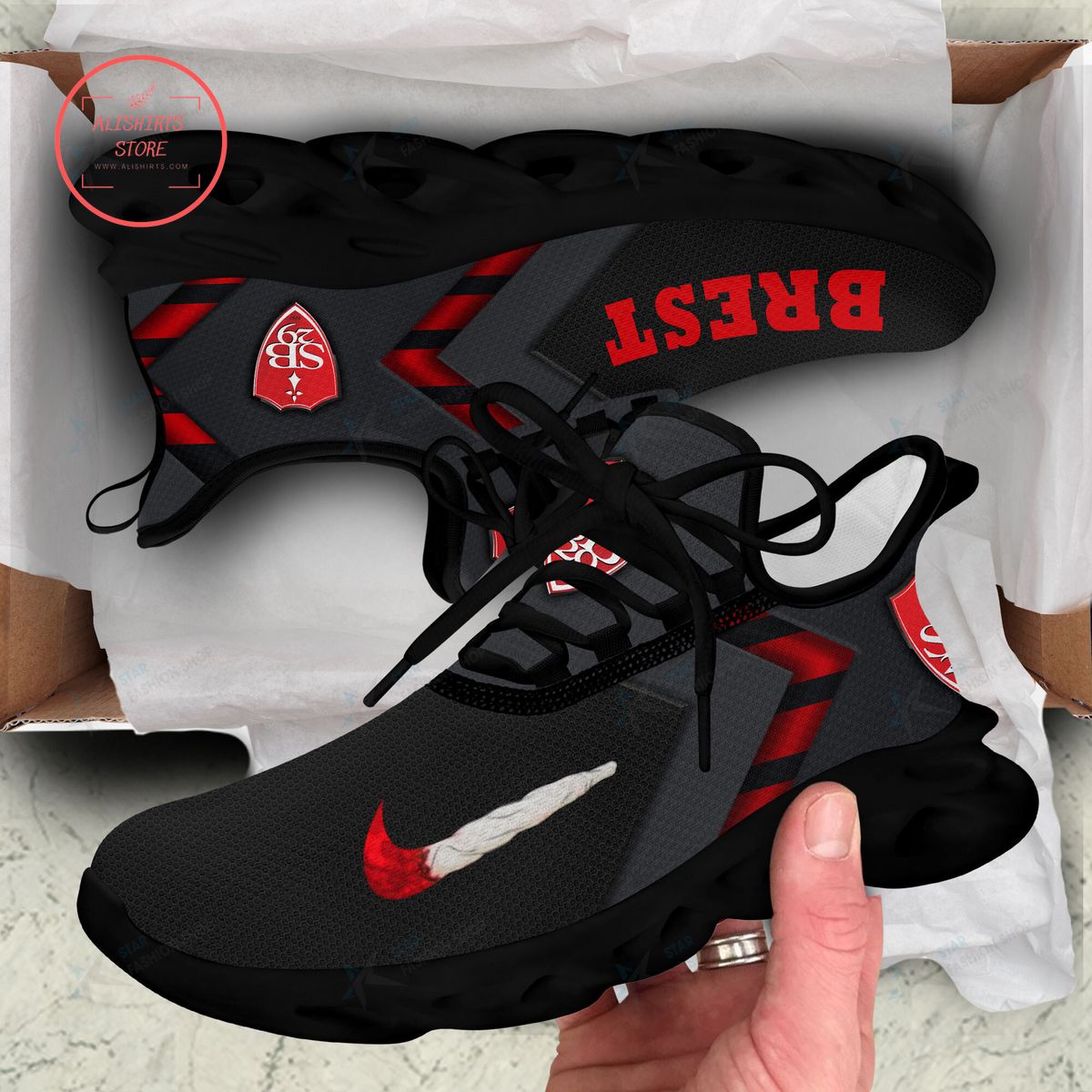 Stade Brestois 29 Black Max Soul Shoes Stade Brestois 29 Black Max Soul Shoes