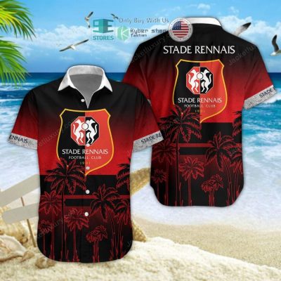 Stade Rennais FC Palm Tree Hawaiian Shirt