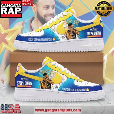 Steph Curry All-Star MVP 2025 Winner Special Nike Air Force 1 Shoes Sneakers
