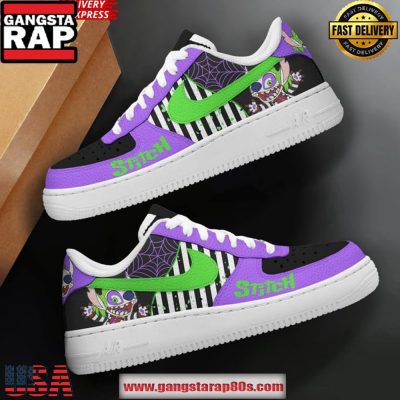 Stitch & Beetlejuice Limited Edition Air Force 1 Running Sneakers Shoes
