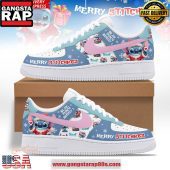 Stitch Merry Stitchmas Limited Edition Air Force 1 Running Sneakers