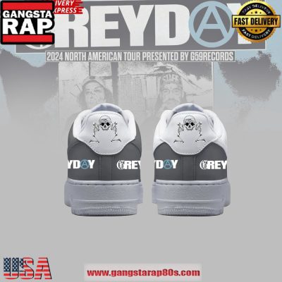 Suicideboy$ Grey Day Limited Edition Air Force 1 Running Sneakers Shoes