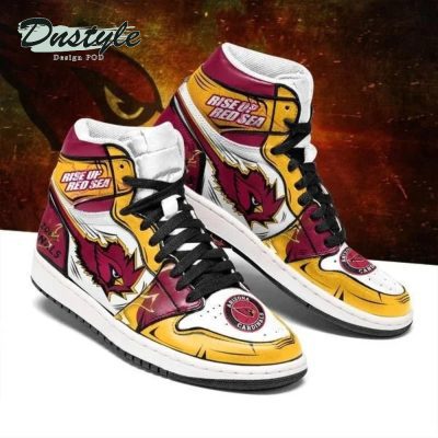 NFL Arizona Cardinals Yellow White Air Jordan 1 High Sneakers