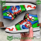 Super Mario And Mushrooms Game Air Jordan High Top Stand Easy Bro - demo10