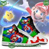 Super Mario And Mushrooms Game Air Jordan High Top Good One Dear - demo10