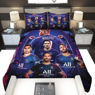 Paris Saint-Germain FC Super Star Blue Bedding Set