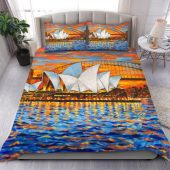 Sydney Travelling Bedding Set - Sydney Opera House Oil Painting Art Bedding Set