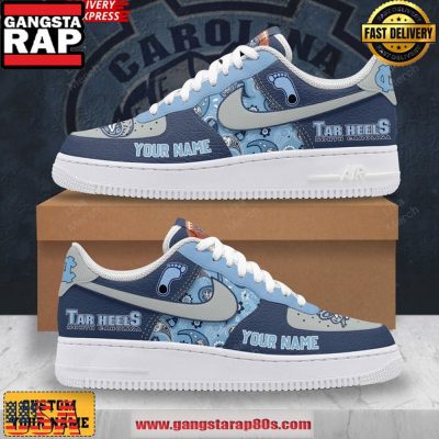 Tar Heels North Carolina Custom Air Force 1 Sneakers Shoes