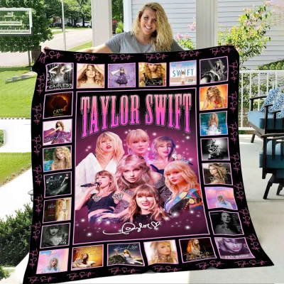 Taylor Swift Albums Quilt Blanket