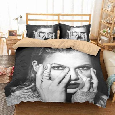 Taylor Swift Black White Bedding Set