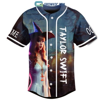 Taylor Swift Custom Name Number The Eras Ghost Halloween Baseball Jersey