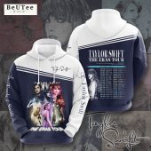 Taylor Swift Navy The Eras Tour Timeline Pullover Hoodie