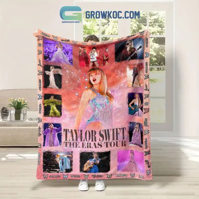 Taylor Swift The Eras Tour Concert Quilt Blanket