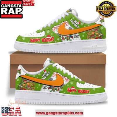 Teenage Mutant Ninja Turtles Happy Holiday Limited Edition Air Force 1 Running Sneakers