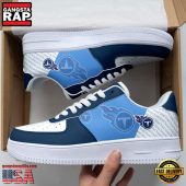 NFL Tennessee Titans Basic Pattern Football New Design Air Force 1 Running Sneakers Shoes