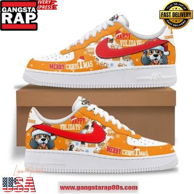 Tennessee Volunteers Merry Christmas Limited Edition Air Force 1 Running Sneakers