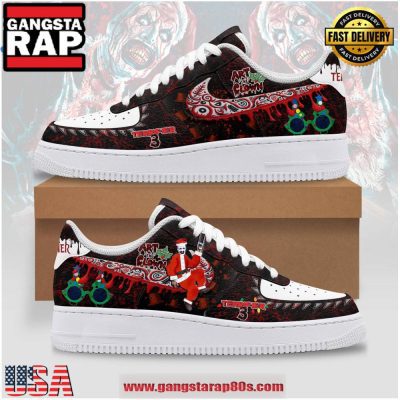 Terrifier 3 Santa Clown Christmas Air Force 1 Running Sneakers Shoes