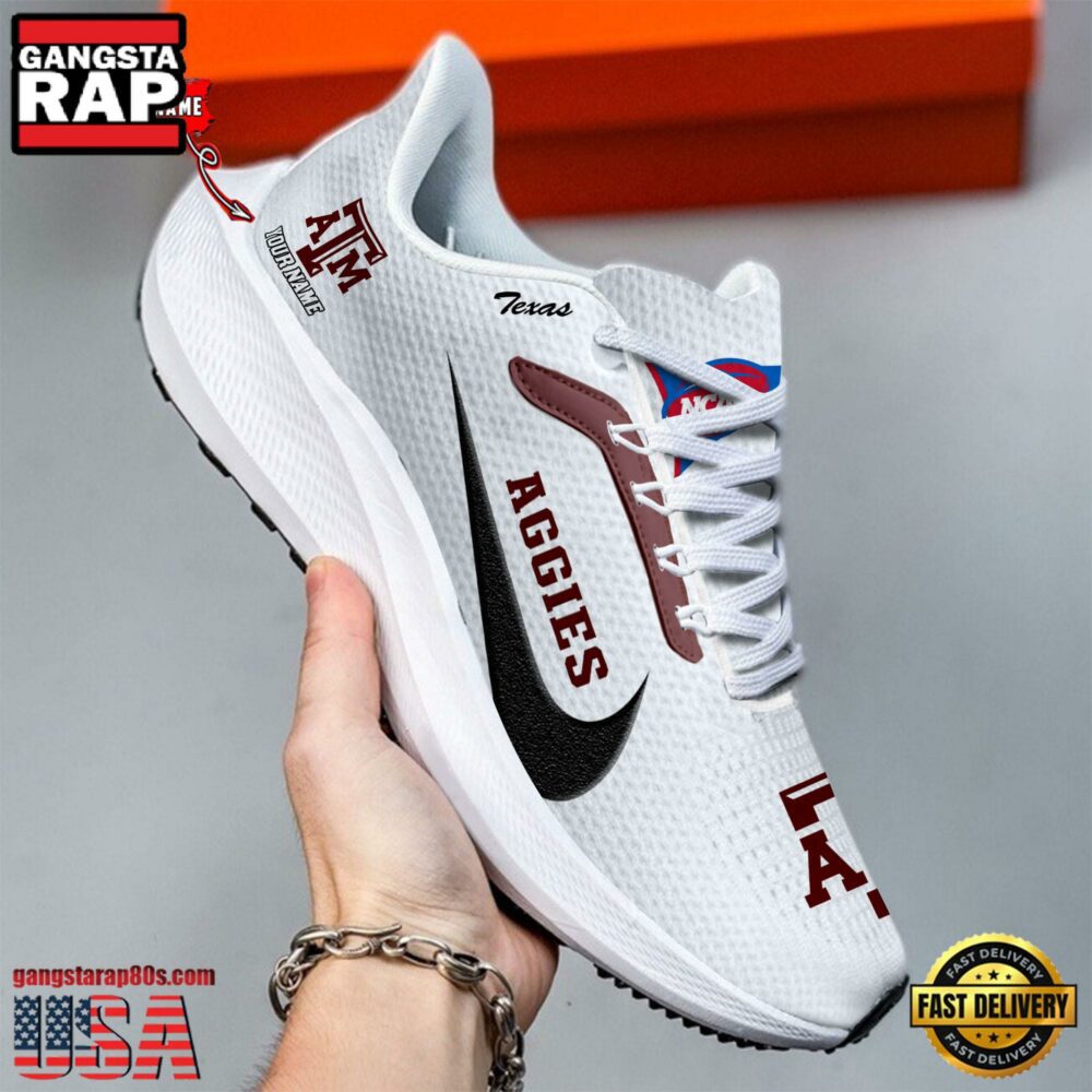 Custom Name Texas A&M Aggies New Design Air Force 1 Shoes Running Sneakers Custom Name Texas A&M Aggies New Design Air Force 1 Shoes Running Sneakers