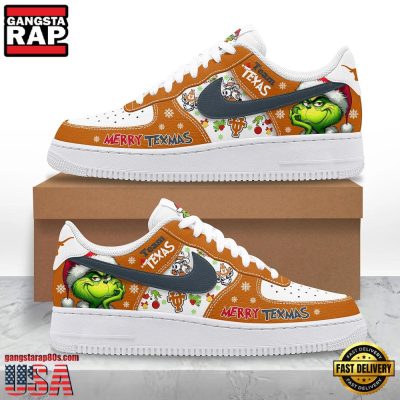 NFL Texas Longhorns Team Air Force 1 Shoes Running Sneakers