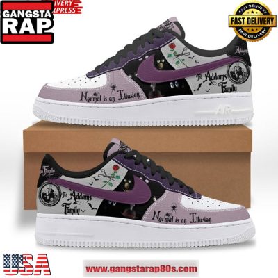 The Addams Family Normal is an Illusion Air Force 1 Running Sneakers Shoes