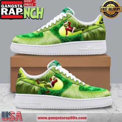 The Grinch Christmas Limited Edition Air Force 1 Sneakers Shoes