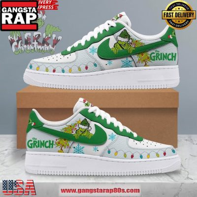 The Grinch Merry Christmas Special Edition Air Force 1 Running Sneakers