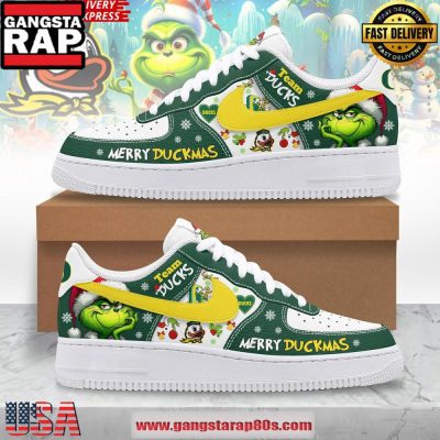 The Grinch x Oregon Ducks Limited Edition Air Force 1 Running Sneakers