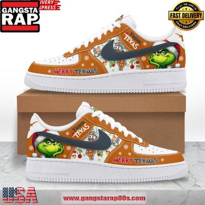 The Grinch x Texas Longhorns Limited Edition Air Force 1 Running Sneakers
