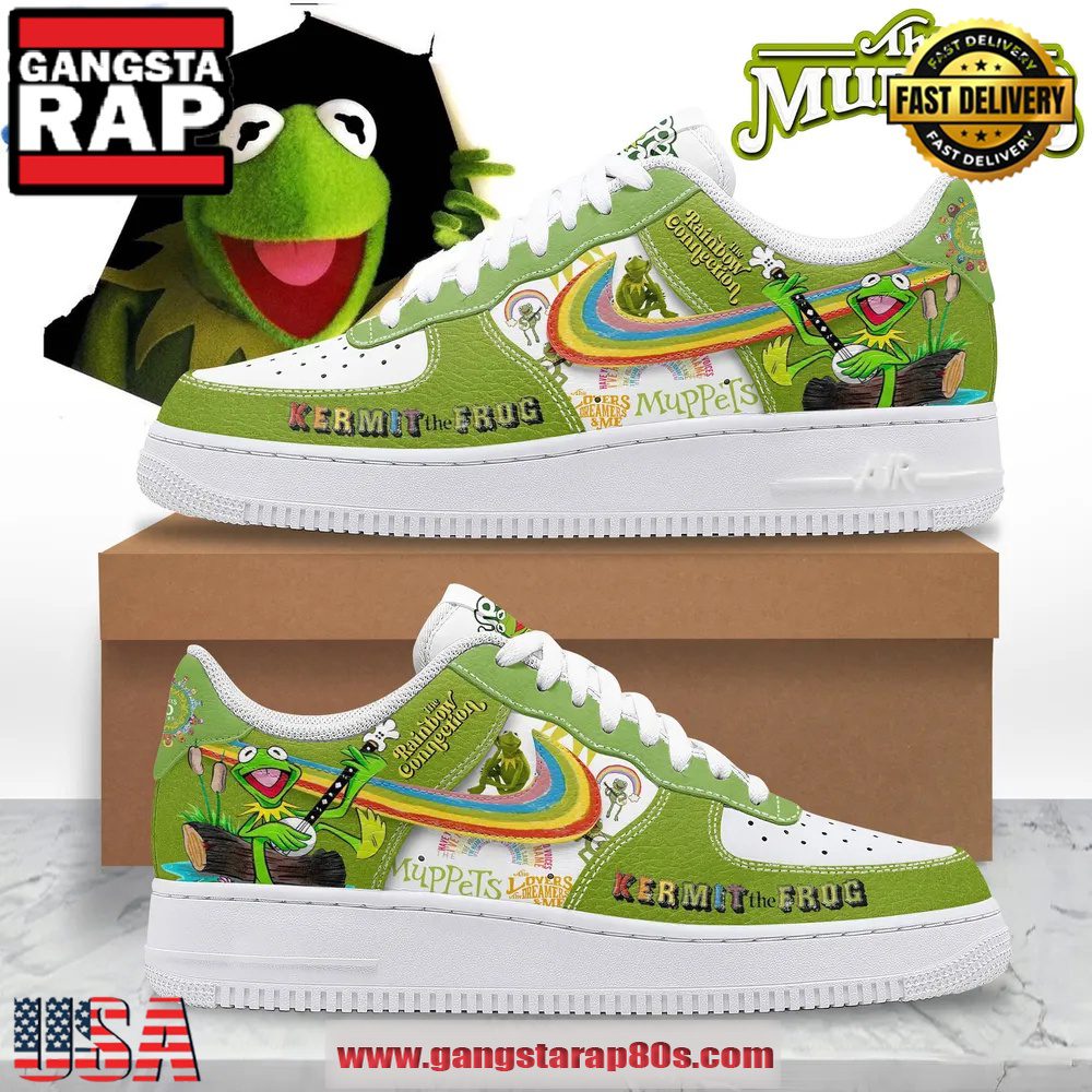 The Muppets Rainbow Connection Air Force 1 Running Sneakers Shoes The Muppets Rainbow Connection Air Force 1 Running Sneakers Shoes
