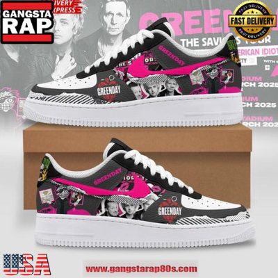 The Saviors Tour 2025 Green Day Air Force 1 Running Sneakers