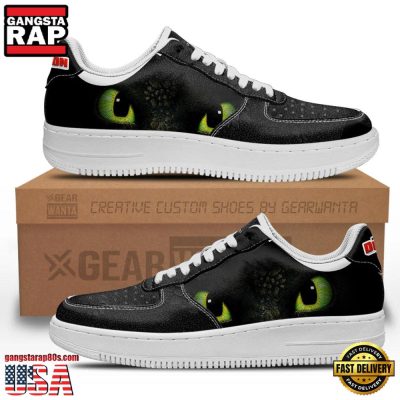 Toothless Dragon Air Force 1 Shoes Sneakers