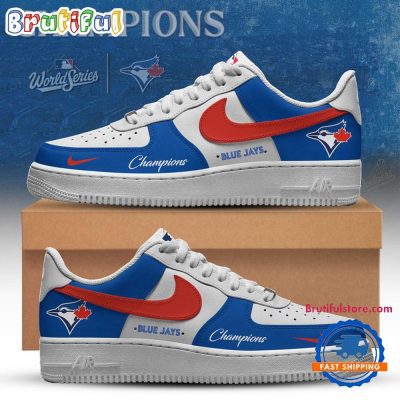 Toronto Blue Jays World Series Champions 2025 Limited Air Force 1 Sneaker Shoes